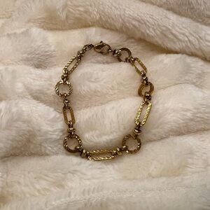 Gold Link Bracelet EUC